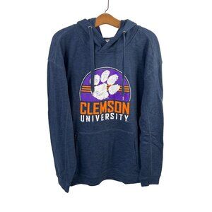 Outray Clemson University Size Large Hoodie Textured Navy Graphic Logo College